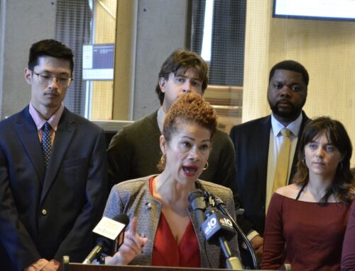 Councilor Mejia says she will not be participating in budget hearings at Tax Day rally