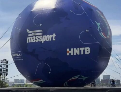 It’s official! The World’s Largest Soccer Ball is here in East Boston